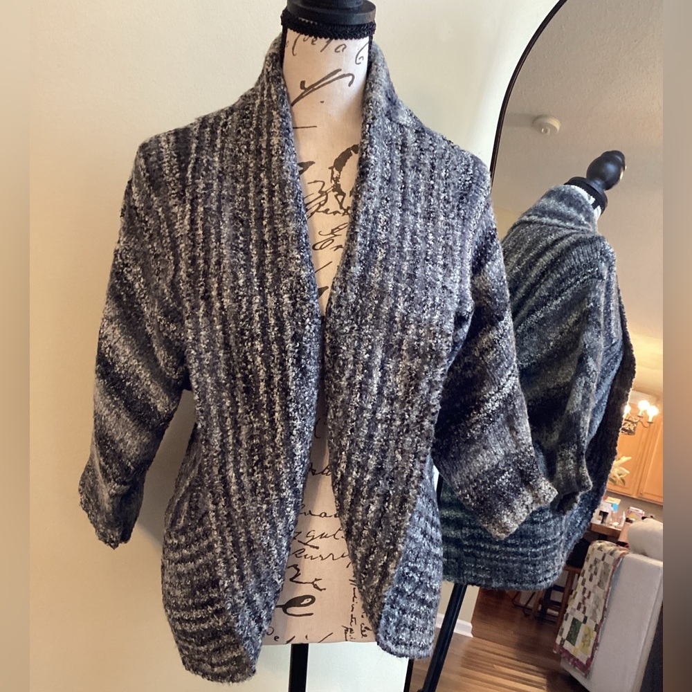 Maurices Textured Gray Cardigan Sweater